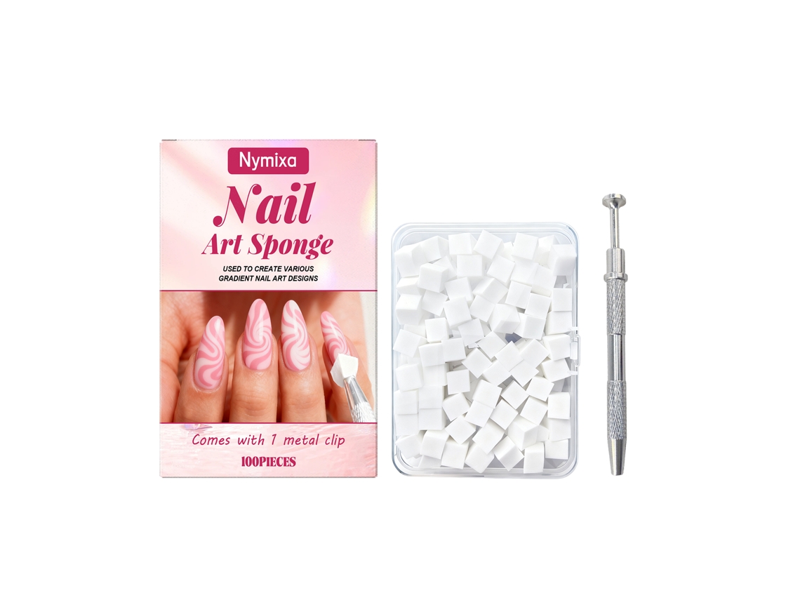 Conjunto de Clips Sponge para Arte de Unhas
