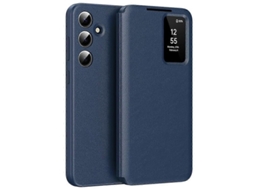 2026 capa de Couro com Janela Smart View e Porta cartões para Samsung Galaxy S25 Fe