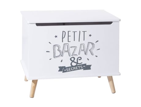 Atmosphera Kids Baú De Armazenamento Infantil Petit Bazar L. 58 X A. 38 Cm Branco Atmosphera For Kids
