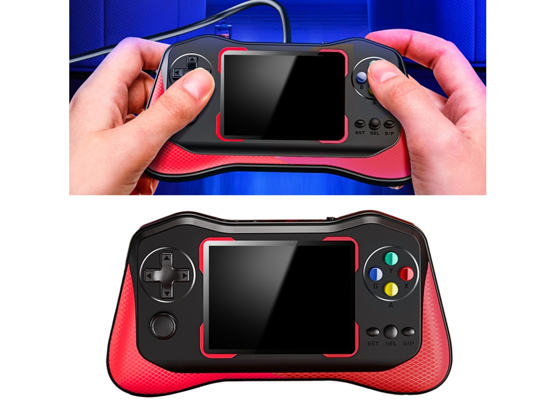 Primerox console de Jogos Portátil Retro com 500 Jogos Tela Hd 3,5 Polegadas Brinquedo Eletrônico Vermelho