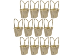 Caixas De Doces Em Formato Bolsa, 12 Unidades, Plástico De Qualidade Alimentar, Cor Dourada, Recipiente Para