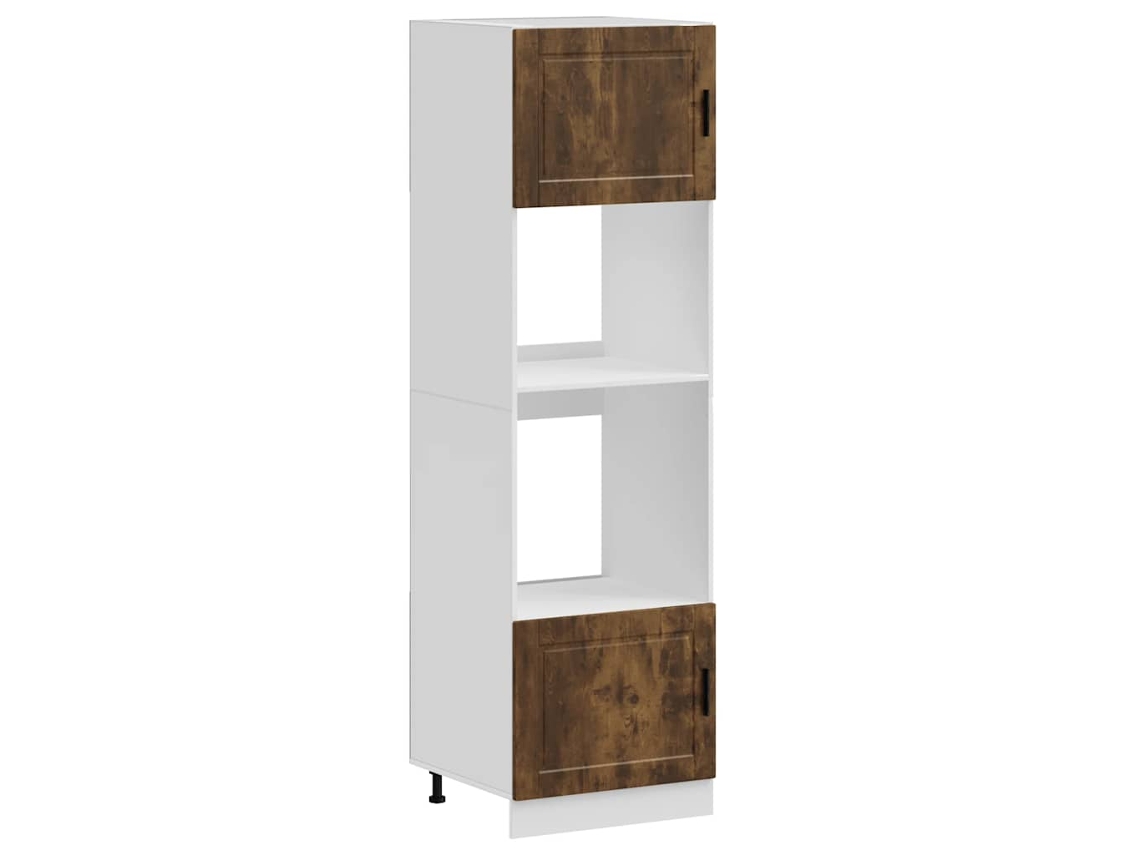 Conjunto Armário Forno 2pcs Porto Derivados de Madeira Carvalho Fumado MAISON EXCLUSIVE
