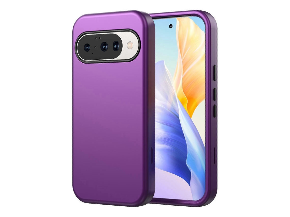Capa Gw03 Para Google Pixel 10 10 Pro Tpu Capa Para Celular Pc Dupla Camada À Prova De Choque Roxo Escuro
