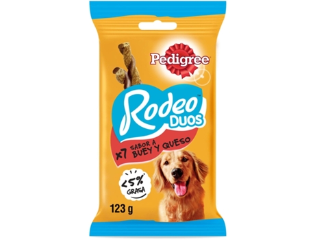 Lanche Rodeo Duos para Cães Sabor Queijo e Carne de Vaca 7 Bars
