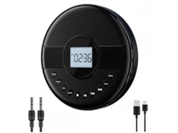 Leitor De Cd Portátil, Leitor De Cd Bluetooth Com Alto-falantes Duplos
