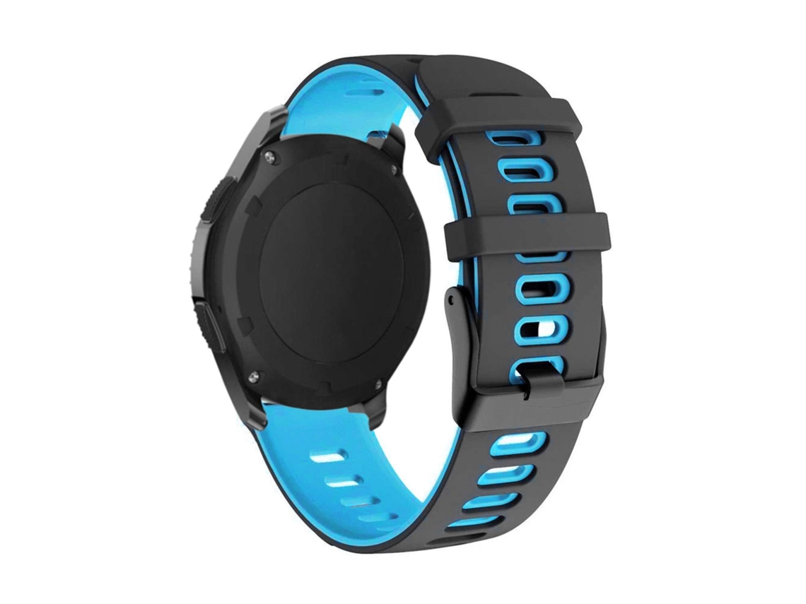 Bracelete Pioneer para Amazfit Bip U Preto e Azul Claro