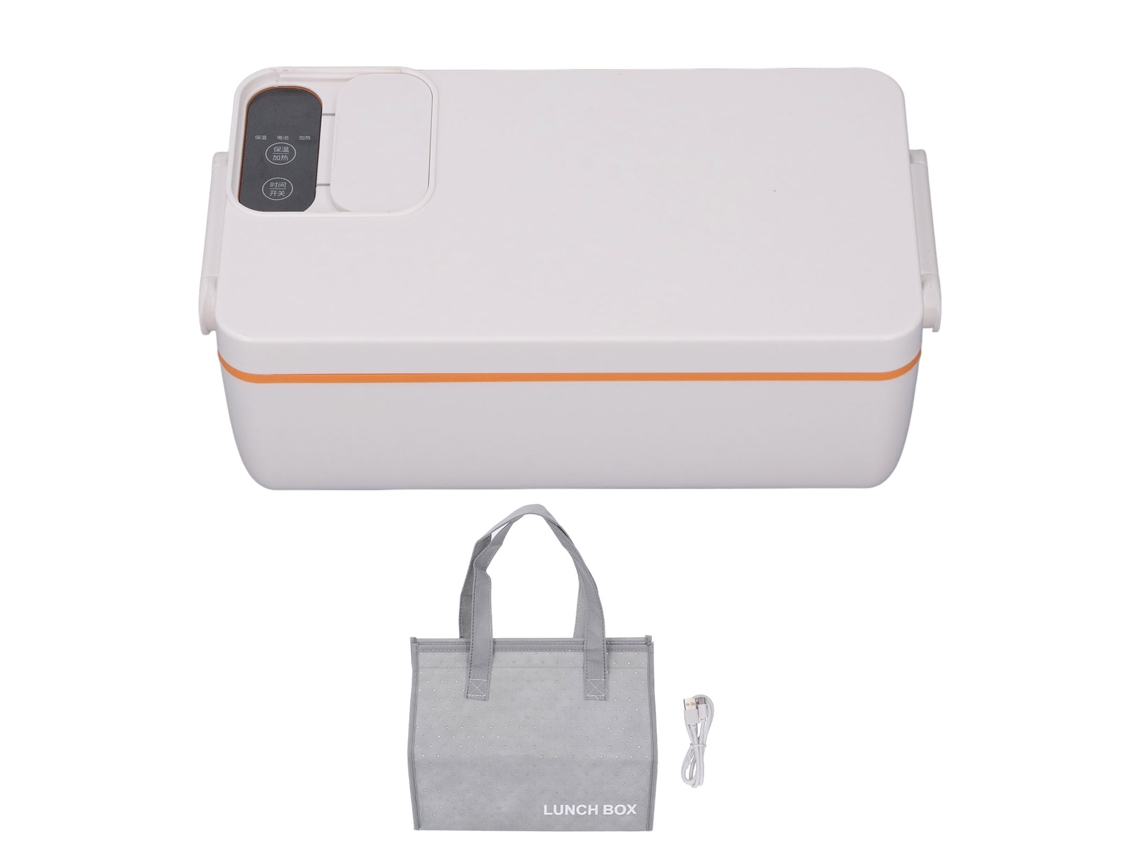 Recipiente Elétrico Aquecedor 1l 65℃ Branco Laranja