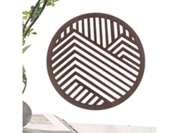 Arte De Parede Geométrica Moderna | Cozinha Com Decoração De Parede Em Madeira |