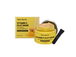 Máscara De Argila Clareadora Com Cúrcuma E Vitamina C