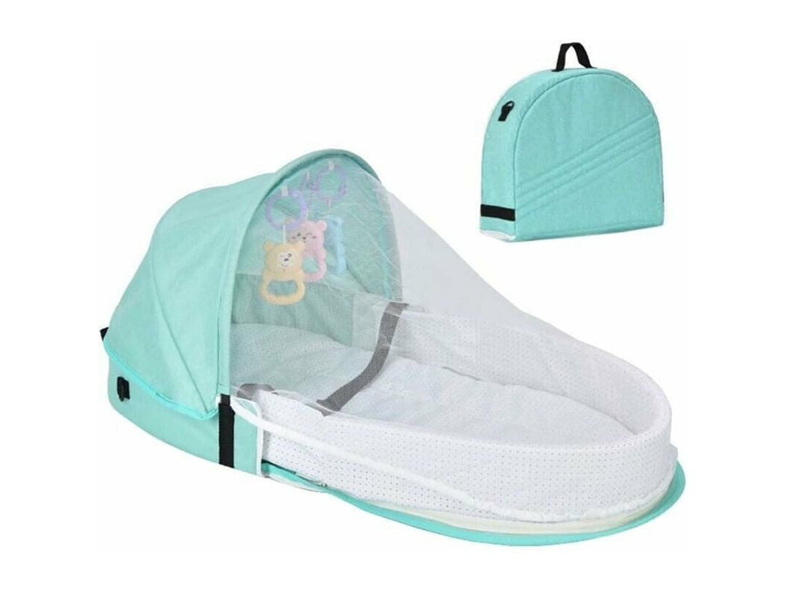 Cama De Viagem Para Bebê Com Tela Mosquiteira, Cama Dobrável Para Bebê, Berço, Cama De Viagem Biônica, Algodão Respirável, Ninho Confortável, Repelent