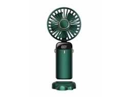 Mini Ventilador Portátil Para Uso Externo Com Suporte Para Bateria Dupla, 5 Velocidades, Para Atividades Ao Ar Livre, Em Ambientes Internos