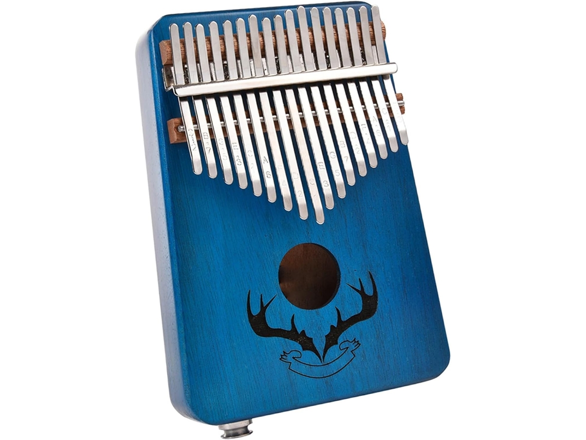 Mini Kalimba, Kalimba Portátil De Mogno (azul)