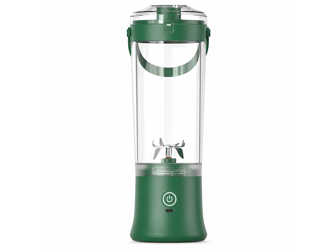 Liquidificadora Portátil Elétrica Multifunções, Copo Para Sumo Verde, Modelo A9-2.0