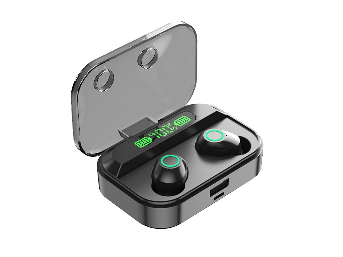Fones De Ouvido Sem Fio Tg02 Intra Auriculares Com Tela Digital E Suporte Para Bluetooth 5.1, Viva Voz, Chamadas Binaurais Para Esportes Ly Ebike