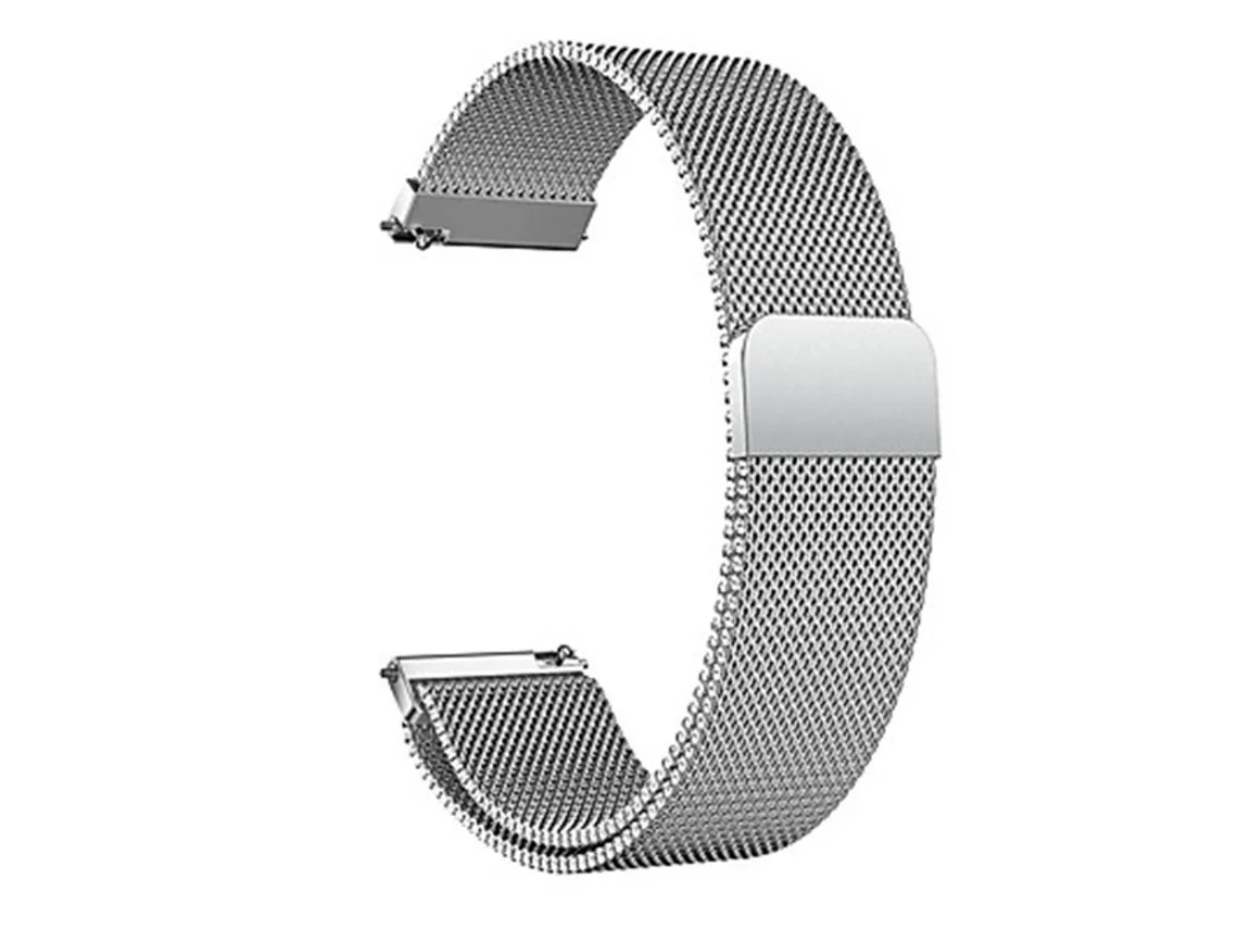 Bracelete Milanese com Fecho Magnético GIFT4ME para Garmin Forerunner 70 Cinza