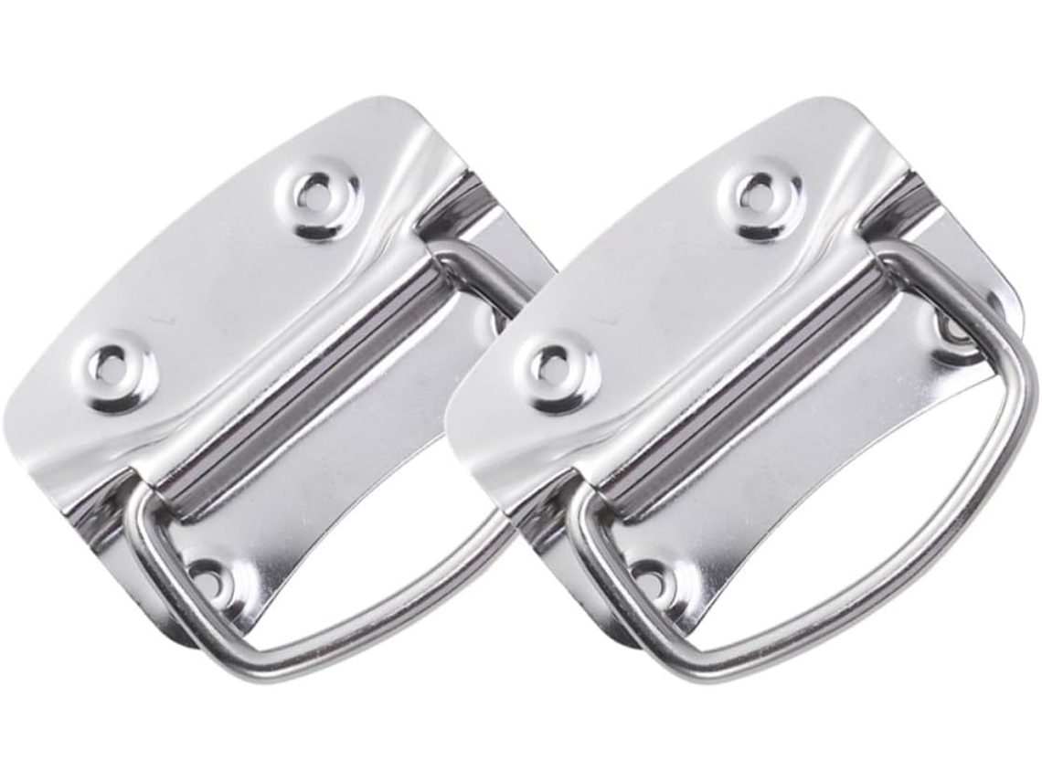 Puxador Industrial Totority Em Ferro Revestido, Pacote Com 2 Unidades, Design Minimalista E Elegante, Ideal Para Caixas
