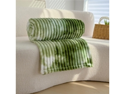 Manta de Flanela Fansu com Estampa Tie dye Felpuda Listrada para Cama Ou Sofá Fofa Quente Macia e Grossa Todas