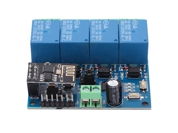 Módulo Relé Wifi 4 Vias 12v Esp8266 Controle Remoto Por App Celular Para Smart Home