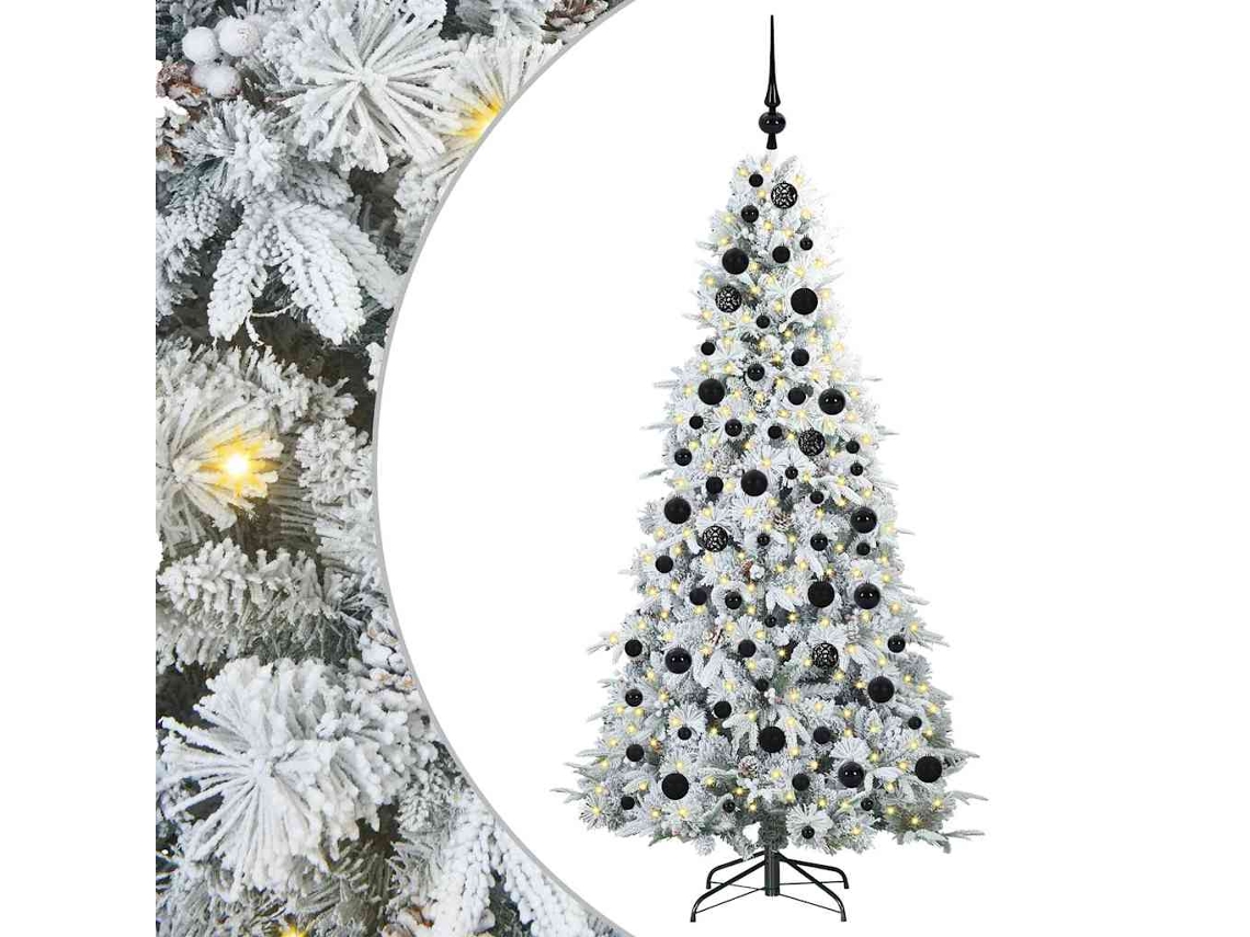 Conjunto 1 Decoração De Natal Vidaxl Branco Plástico (180 Cm)