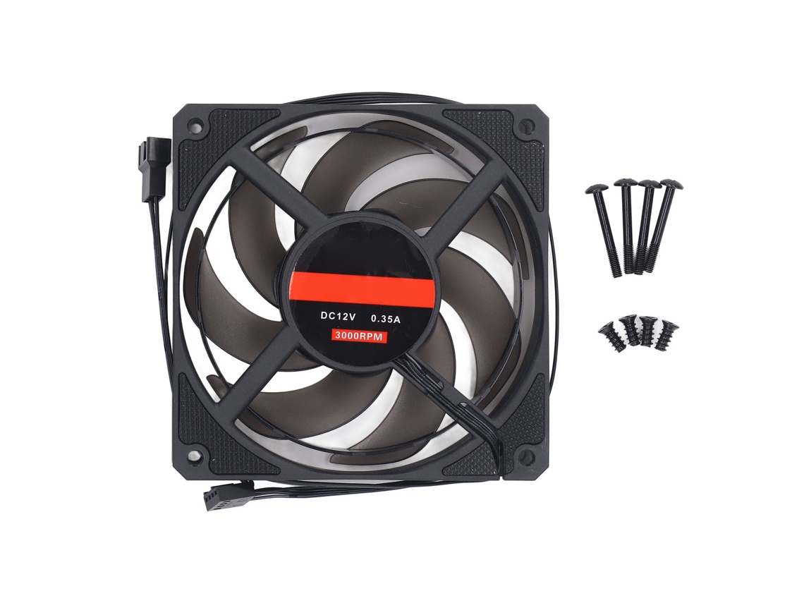 Ventoinha De Resfriamento Para Gabinete De Computador Pwm Bearing 120mm 3000rpm 4 Pinos Silenciosa Com 7 Lâminas
