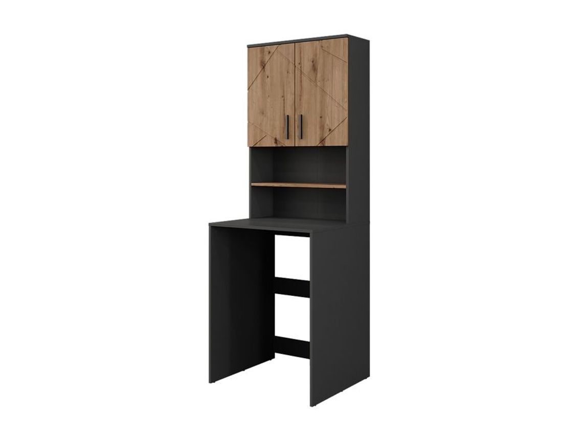 Armoire Máquina De Lavar Irma, 68x88,5cm 2 Peças, Antracite, Artesão, Vicco