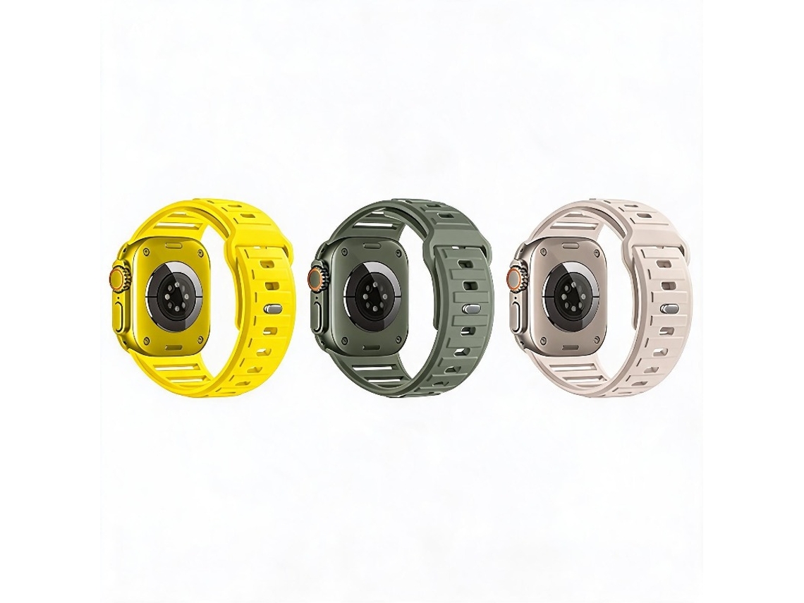 3 Pcs Bracelete Para Apple Watch 42/44/45/46/49mm Cuich