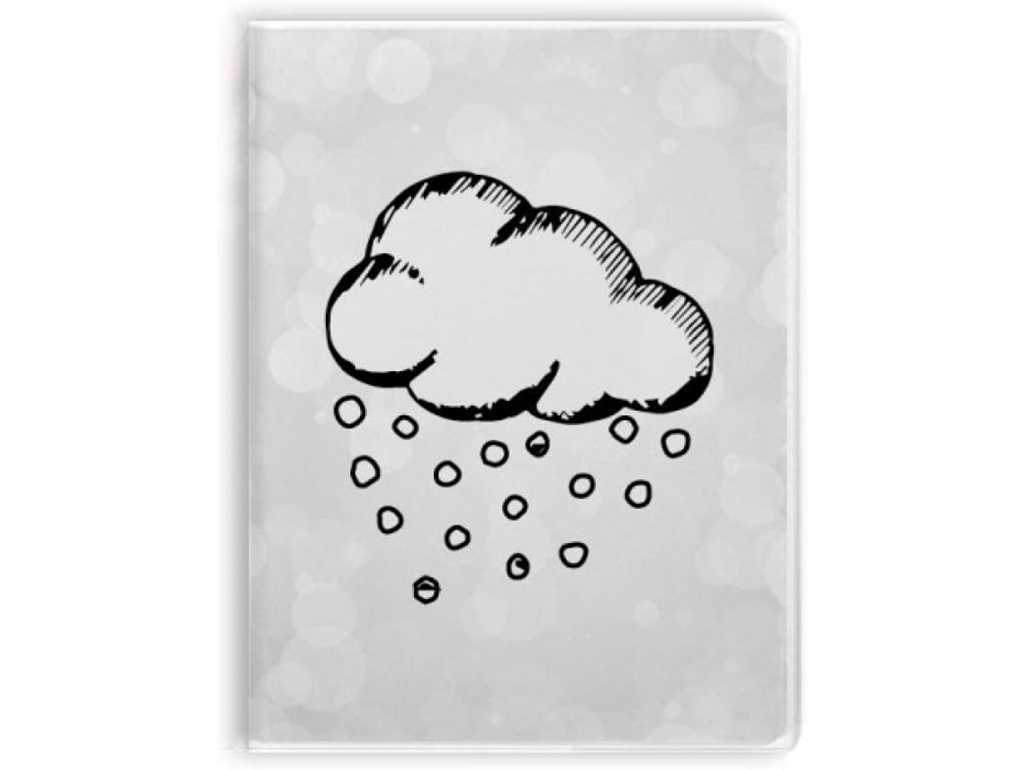 Hailstone Carnet De Notas Com Sopa De Cobertura Hand Painted Cloud Pattern