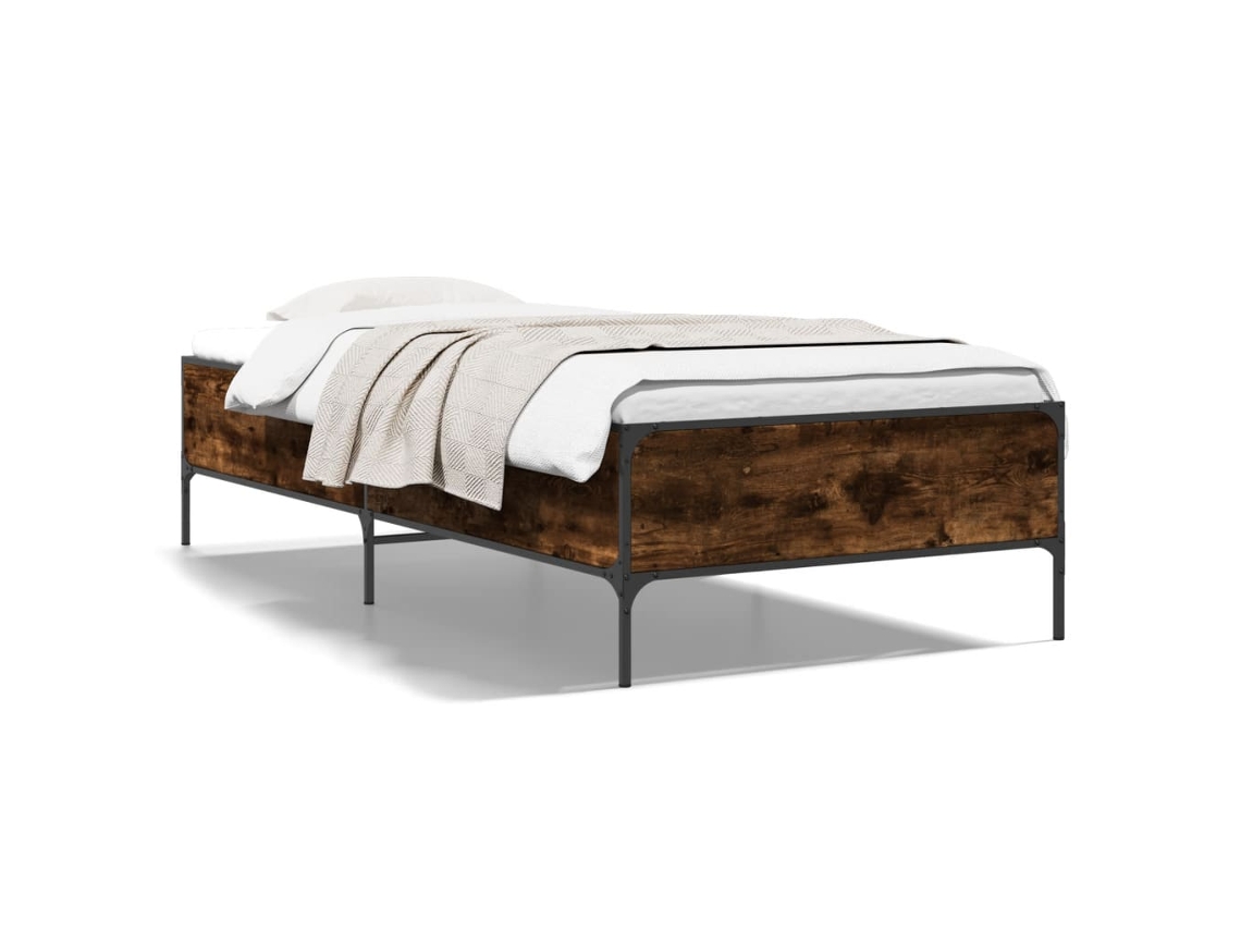 Bed Frame, Bed Frames Vidaxl Marrom Madeira Processada (90 X 200 Cm)