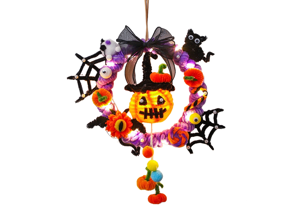 Laxiscreed Decoração De Abóbora De Halloween Com Luz, Ideal Para Diy E Presentes