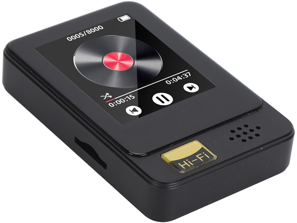 Leitor Mp3/Mp4 YIZHOOD T5 1.77Inch com Cartão Tf 64G Preto