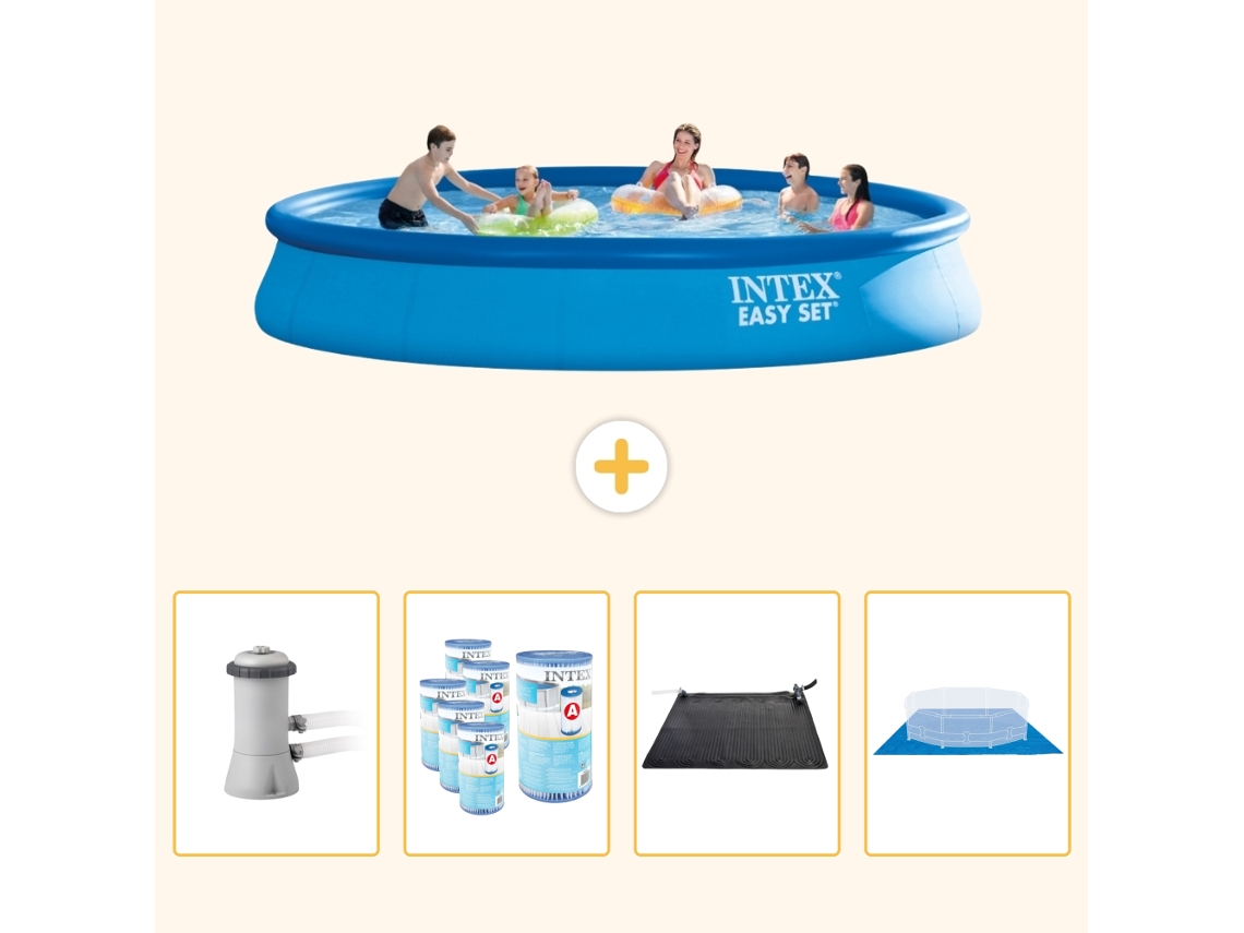 Intex Piscina Easy Set Redonda - 457x84 Cm - 5-peças Scb91