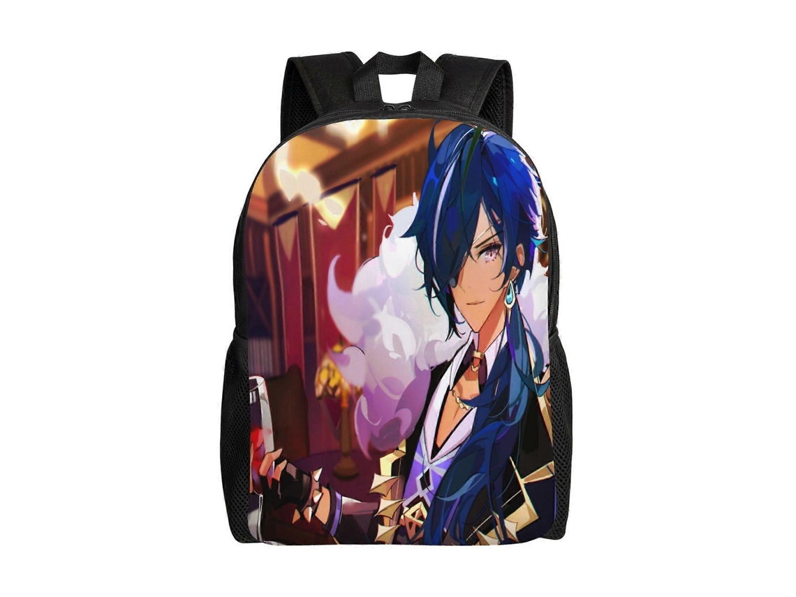 Mochila Estudantil F79 Genshin Impact, Durável E Leve, Com Alça De Ombro Impermeável E Respirável. Olysi Shop