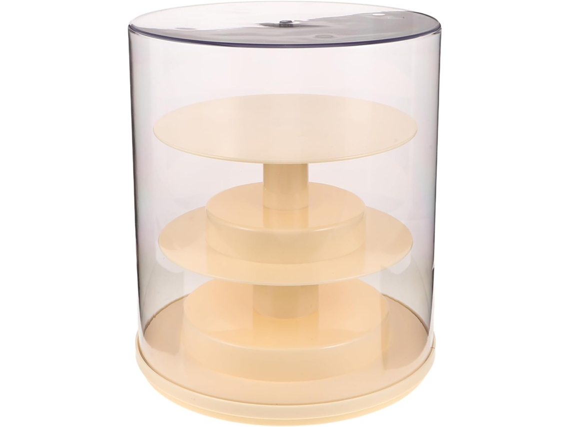 Vitrine Stobaza para Miniaturas, À Prova de Poeira, Estojo Armazenamento Figuras, Suporte Giratório Bonecas, B
