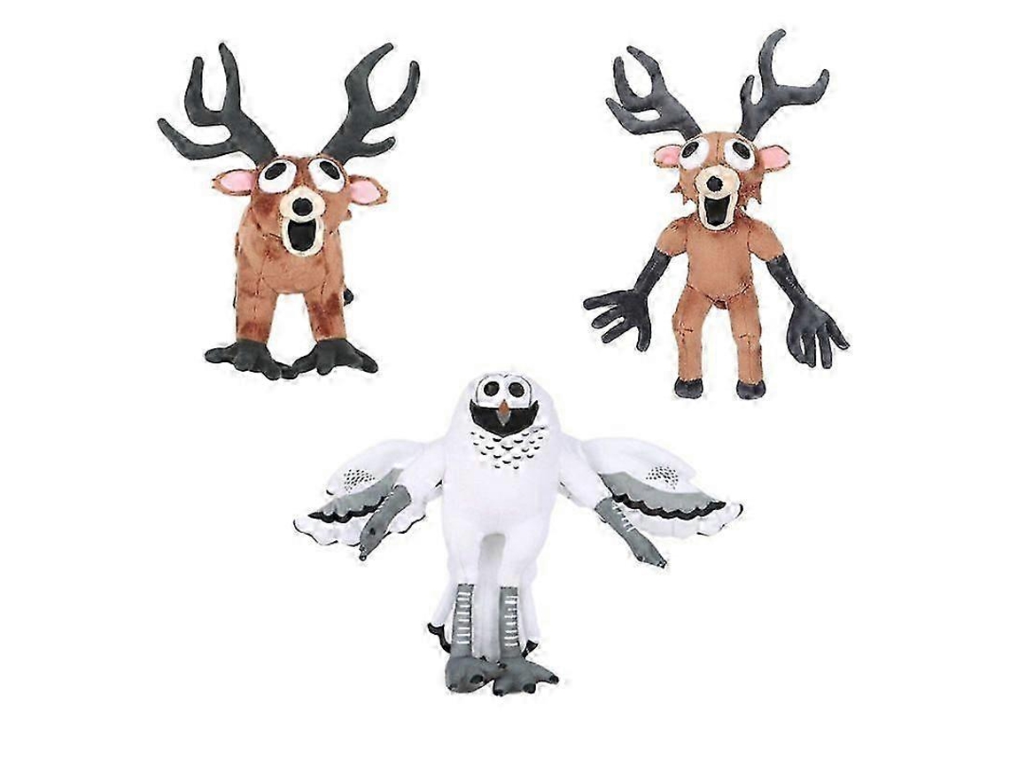 Bonecos De Pelúcia De Veado E Coruja, Macios, Para Crianças