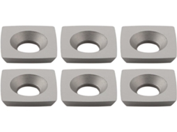 Pacote Com 10 Insertos Quadrados De Metal Duro 11 X 2 Mm Para Cabeçote