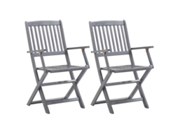 Outdoor Chair, Outdoor Chairs Vidaxl Cinzeto Madeira (n/a)