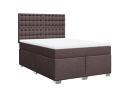 Box Spring Bed, Box Spring Beds Vidaxl Marrom Tecido (160 X 200 Cm)