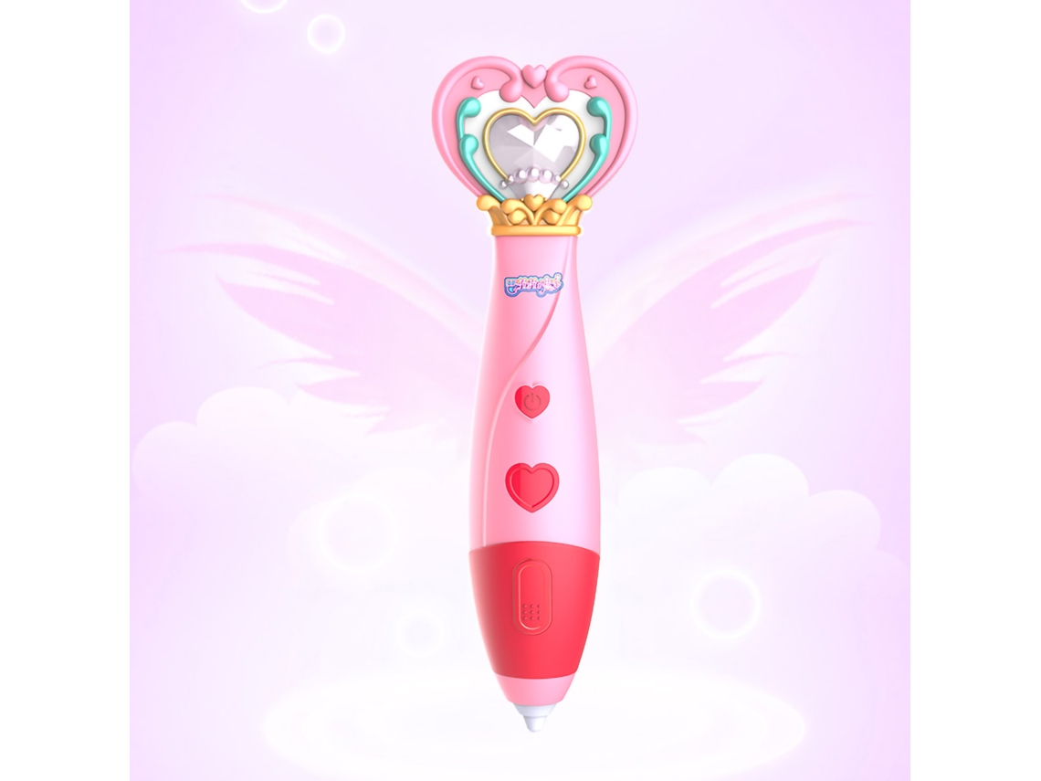 Ats lápiz de Impresión 3d Infantil com Design em Cartoon, Conjunto Educatsivo de Quebra cabeça Usb para Meninos e Meninas, Cor Vermelha