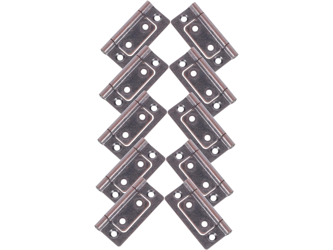 Conjunto De 10 Dobradiças Ferro Resistentes E Silenciosas Para
