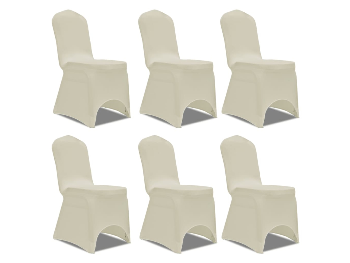 Chair Cover, Chair Covers Vidaxl Creme Tecido (n/a)