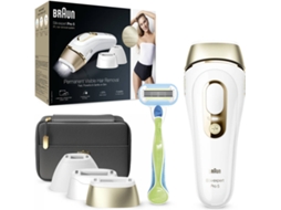 Depiladora Luz Pulsada BRAUN Silk·expert Pro 5 PL5243 (IPL - Multi-zonas - Branco e Dourado)