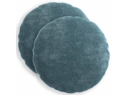 Vidaxl Capa Almofada 2 Unid. Heerlen Azul Ø 60 Cm Tecido Chenille