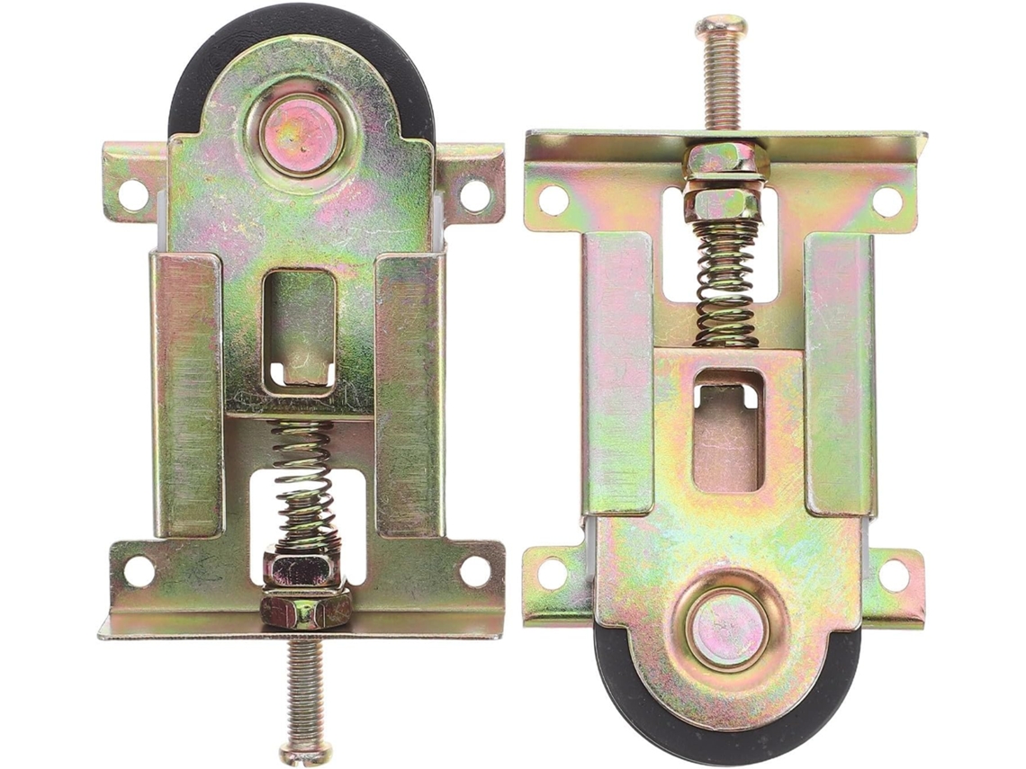 Conjunto De 2 Roletes Para Porta De Correr Com Rolamentos De Esferas Côncavos, Ajustáveis.