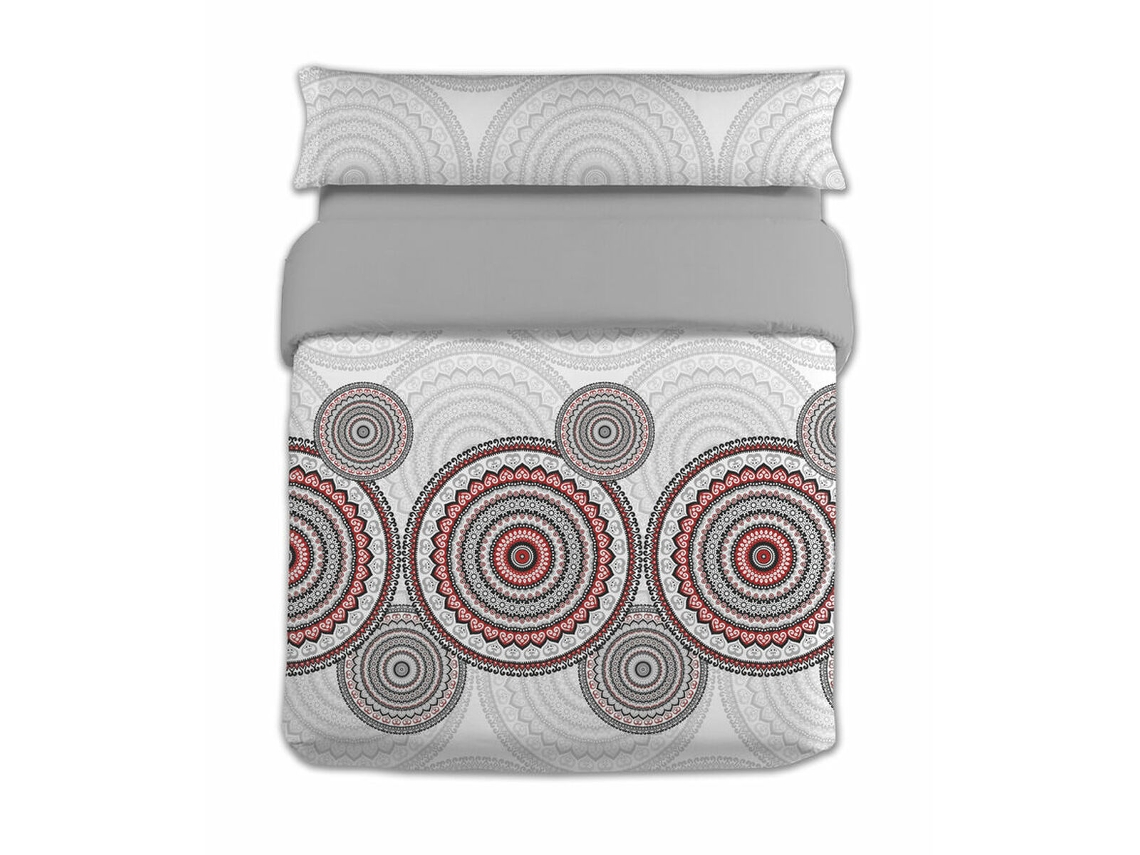Conjunto de capa de edredom HOSTELINE ZARCO (Cinzento)