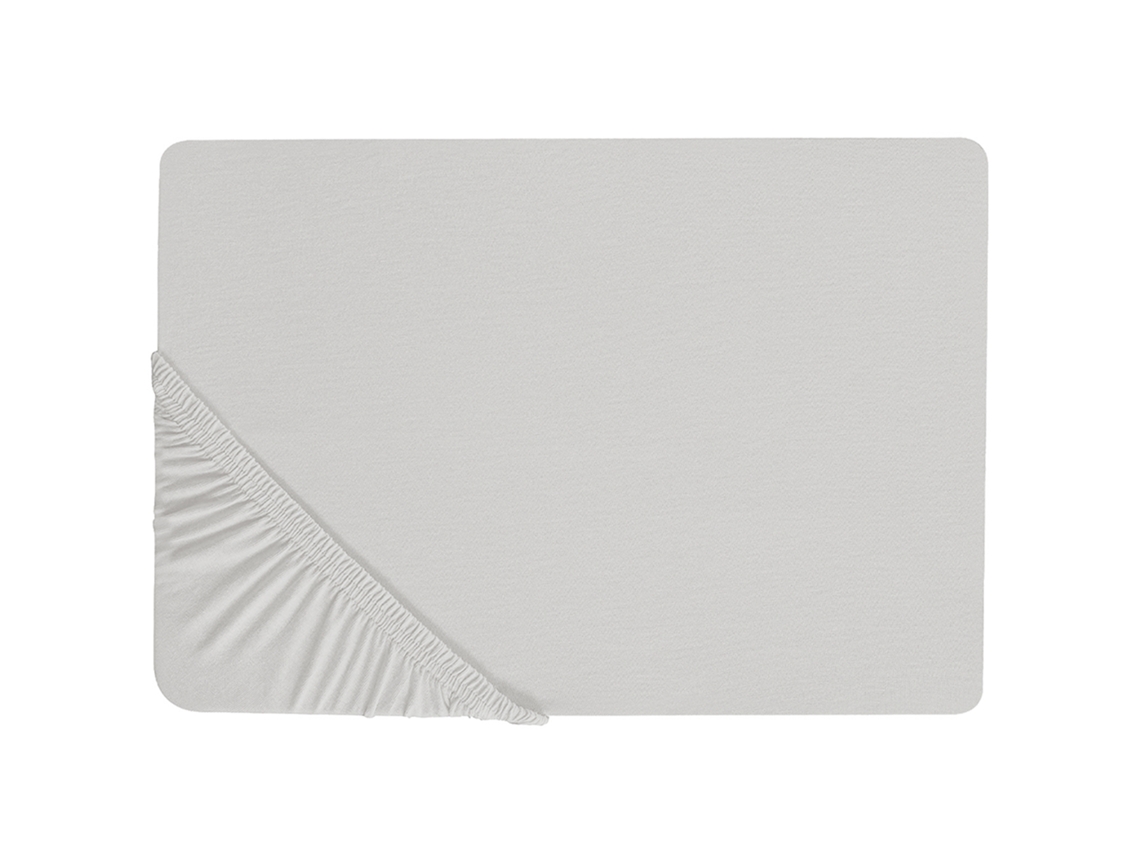 Sábana Beliani Janbu De Algodón Gris 200x200x30