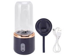 Liquidificador Mini Portátil com 6 Lâminas, 300ml, Carga USB, Copo de Suco para Viagem | S/MARCA