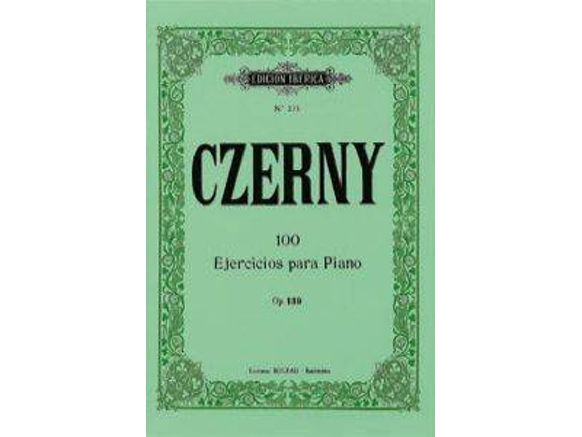 Livro 100 Ejercicios Op.139 de Karl Czerny (Espanhol)