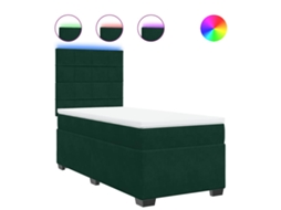 Box Spring Bed, Box Spring Beds Vidaxl Verde Veludo (80 X 200 Cm)