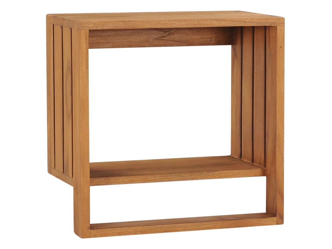 Vidaxl Toalheiro De Parede 35x20x35 Cm Madeira De Teca Maciça