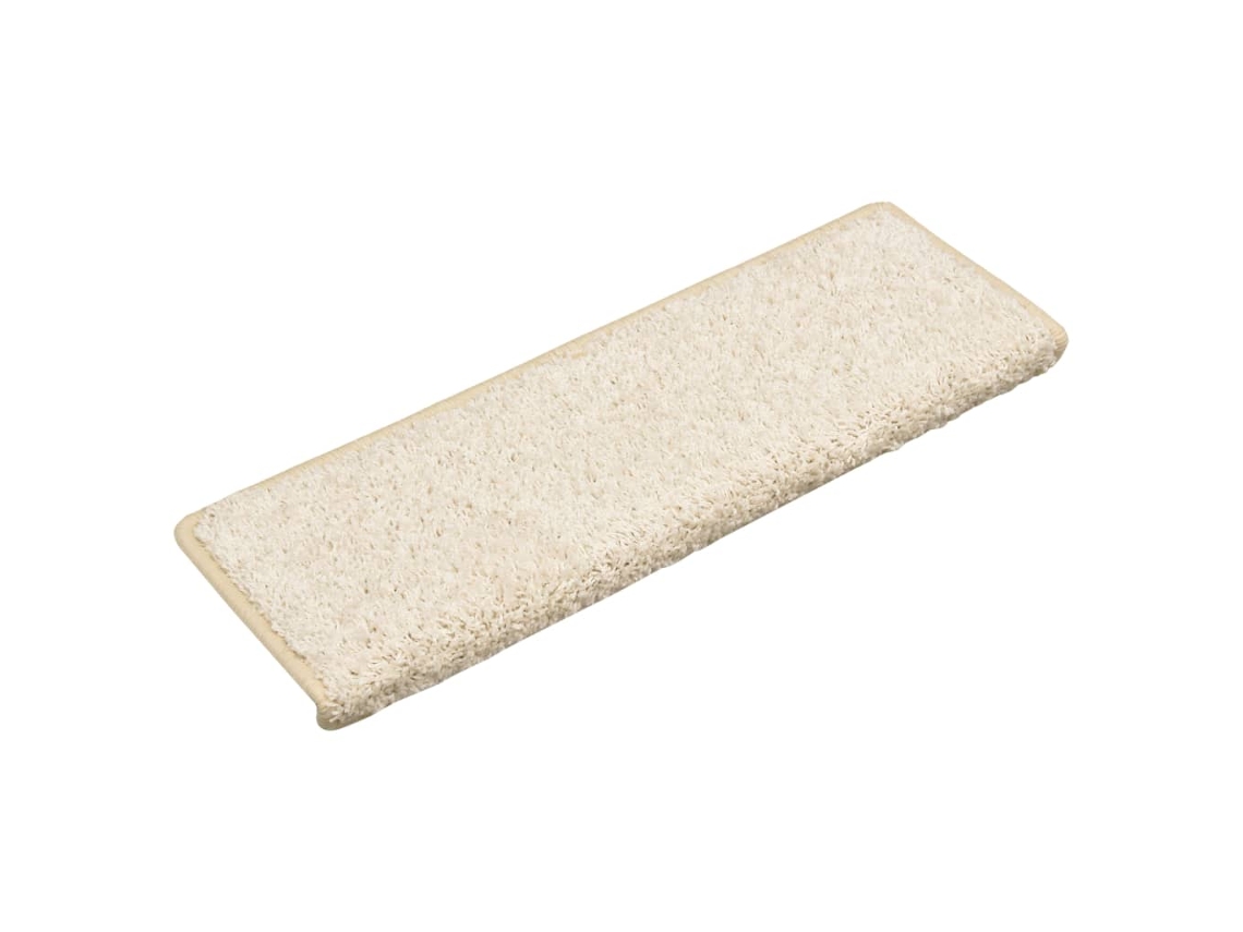 Carpet Stair Tread, Carpet Stair Treads Vidaxl Branco Polipropileno (65 X 21 X 4 Cm)